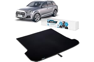 CLIM ART Cargo Liner Сompatible with Audi Q7 2017-2024 Custom Fit Trunk Mat, with Honeycomb Dirtproof & Waterproof Technology - All-Climate, Heavy Duty, Anti-Slip Cargo Liner, Luggage - FL01117176