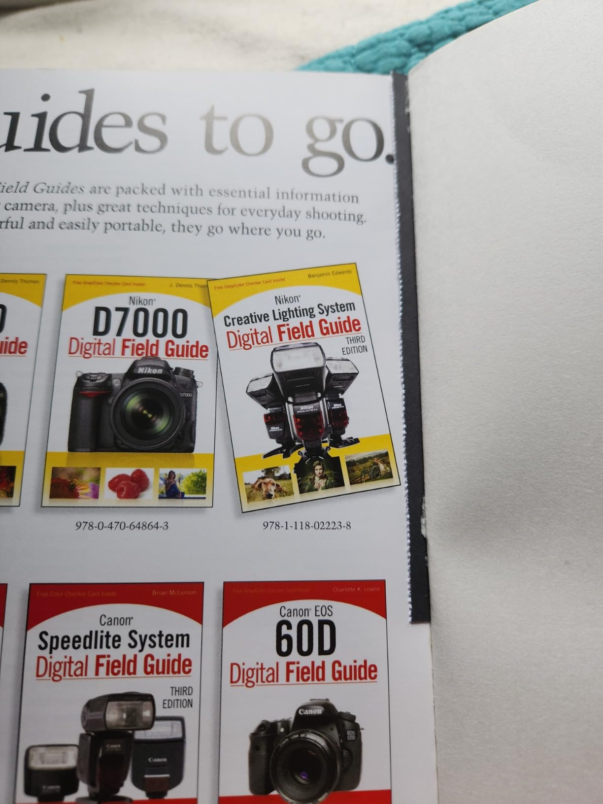 Nikon D3200 Digital Field Guide with a missing color checker card