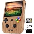 RG405V Handheld Game Console 4’’ IPS Touch Screen Android 12 Unisoc Tiger T618 64-bit Game Player Built-in 5500mAh Battery 128G TF Card with 3154 Games(RG405V Wood)