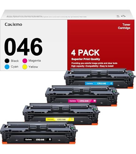 値下げしました！Canon 純正 CRG-046 046H セット Amazon.com: Canon CRG-046 4-Color Complete Toner Cartridge Set