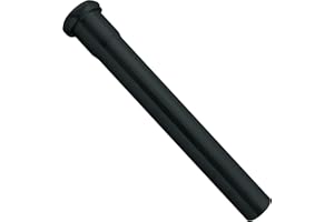 Westbrass A423-62 1-1/2" x 12" Slip Joint Extension Tube, Matte Black