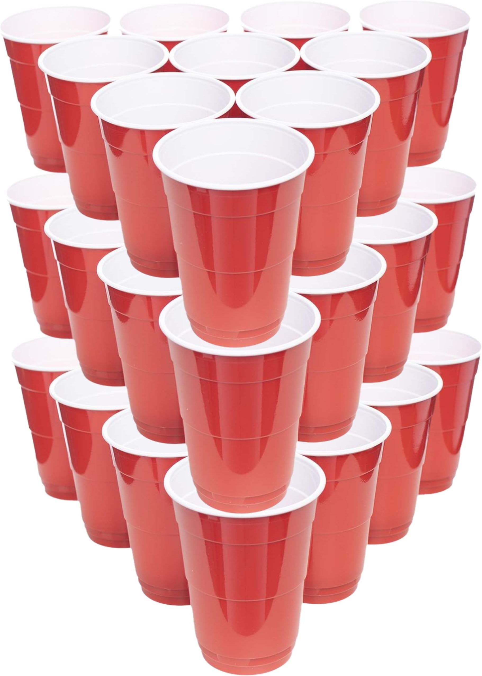 Case of 1000 - ORIGINAL American RED Solo Party Cups (16oz / 473ml) | Red Cups, Plastic Party Cups, Beer Pong Cups, American Beer Cups, Cold Drink Cups, Disposable Cups from AmericanPartyCups