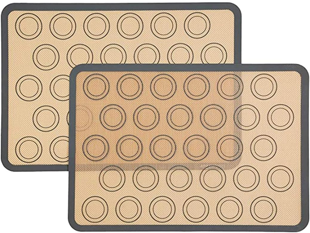 WEIKI Silicone Baking Mat Half Sheet Non Stick Cookie Sheet Liner Reusable Silicone Liner