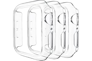 IEOVIEE 3 Pack Compatible for Apple Watch Case 41mm Series 8 Series 7, Hard PC Bumper Case Protective Cover Frame [NO Screen Film] Compatible for iWatch Accessories 41mm, Clear/Clear/Clear