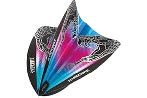 RED DRAGON Hardcore Freestyle Players Dart Flights - 3 Sets Per Pack (9 Dart Flights in Total)