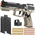 Toy Gun, Soft Bullet Toys Gun for Boys, Empty Shell Ejecting Toy Gun, Toy Foam Blaster with Scope, 40 Soft Foam Bullets, Toy Pistol for Kids Boys Girls, Gun Toy Model for Age 8+ (Sand)