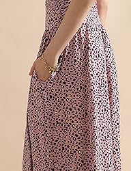 DOUBLJU Casual High Waisted Maxi Skirts with Pocket