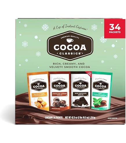 Amazon.com : Cocoa Classics Cocoa Mix, Variety Pack, 34 ct