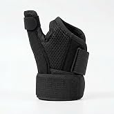 SUXEOTS Thumb Support Wrist Brace, Left &amp; Right Hand Carpal Tunnel Brace for Arthritis, Sprain, Tendonitis, Adjustable Stabilizer &amp; Spica Splint for Men and Women (Black)