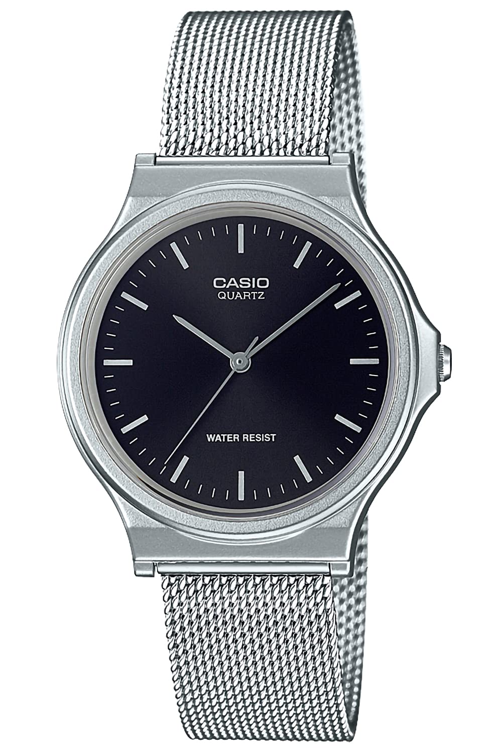 CASIO(カシオ) MQ-24 Metal Watch, Casio Collection, silver/black, 1 piece, Newest model