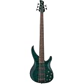 Yamaha TRBX605 5-String Flamed Maple Bass Guitar, Indigo Blue