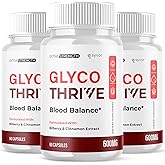 (3 Pack) Glyco Thrive Capsules, Official GlycoThrive Glycogen Support Pills with All Natural Ingredients, Advanced Formula Health Supplement with Max Strength Vitamins for Women & Men (180 Capsules)