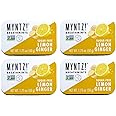 Myntz Sugar Free Mints in a Tin | Lemon Ginger Mints 4 Pack | Breath Mints for Bad Breath | Bulk Lemon Ginger Mints in a Tin | No Sugar, No Fat | Gluten Free