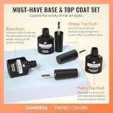 VANREESA Gel Nail Polish Set 21 Colors Base Top Coat Spring Summer view 5