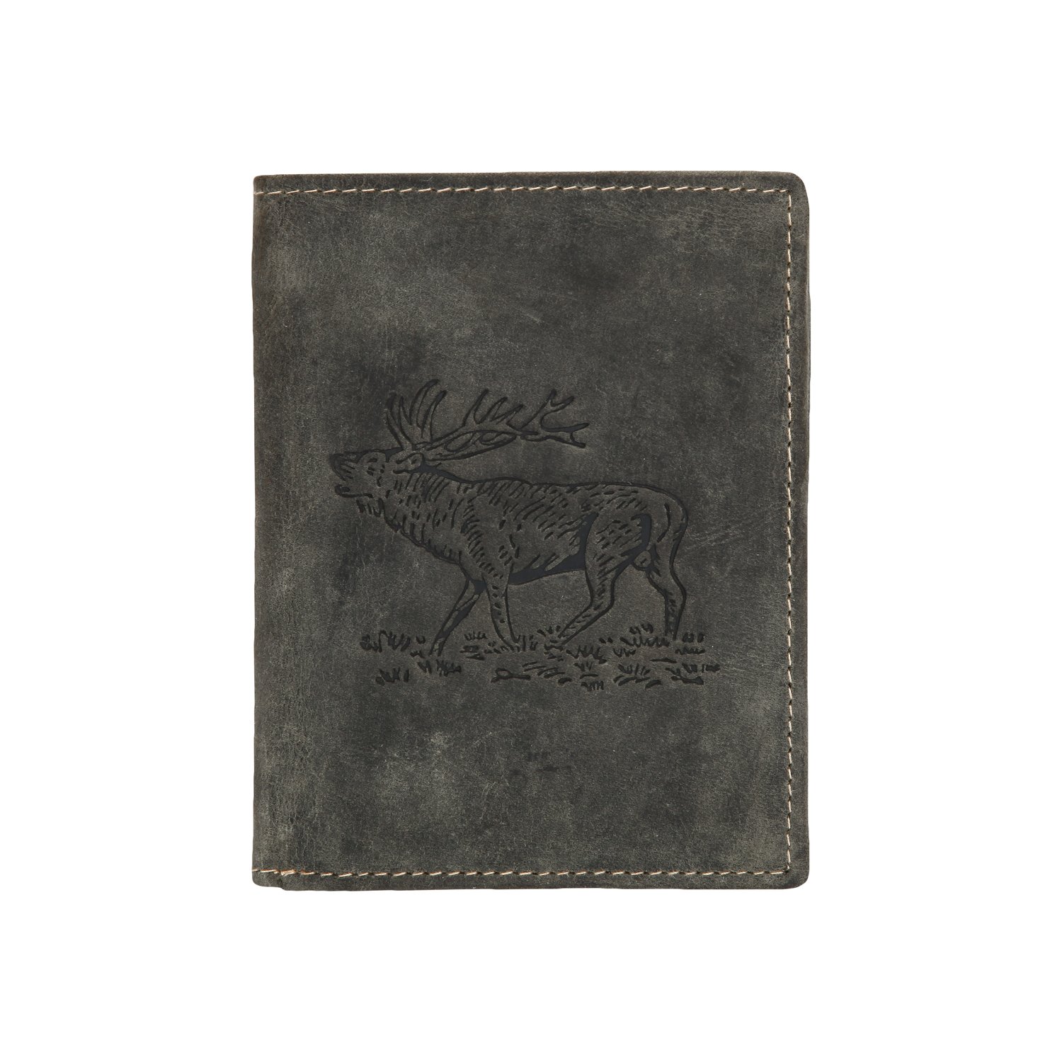 Green Burry Vintage 1701 Wallet, khaki deer, standard size, coin purse