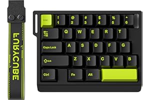 Mechanical Gaming Keyboard 30 Key Left-Handed Hall Effect Magnetic Switch Hot Swappable,0.01mm Adjustable RT Mode,8K Report, 