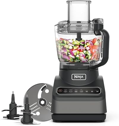 Ninja Food Processor 850W 2.1L Auto-IQ Chop Puree Slice Mix UK Plug