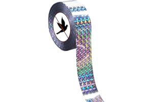 MAGELOLY 300 Foot Bird Tape, Bird Reflective Tape, Pigeon Deterrent Bird Ribbon Repellent, Keep Birds Away Outdoor