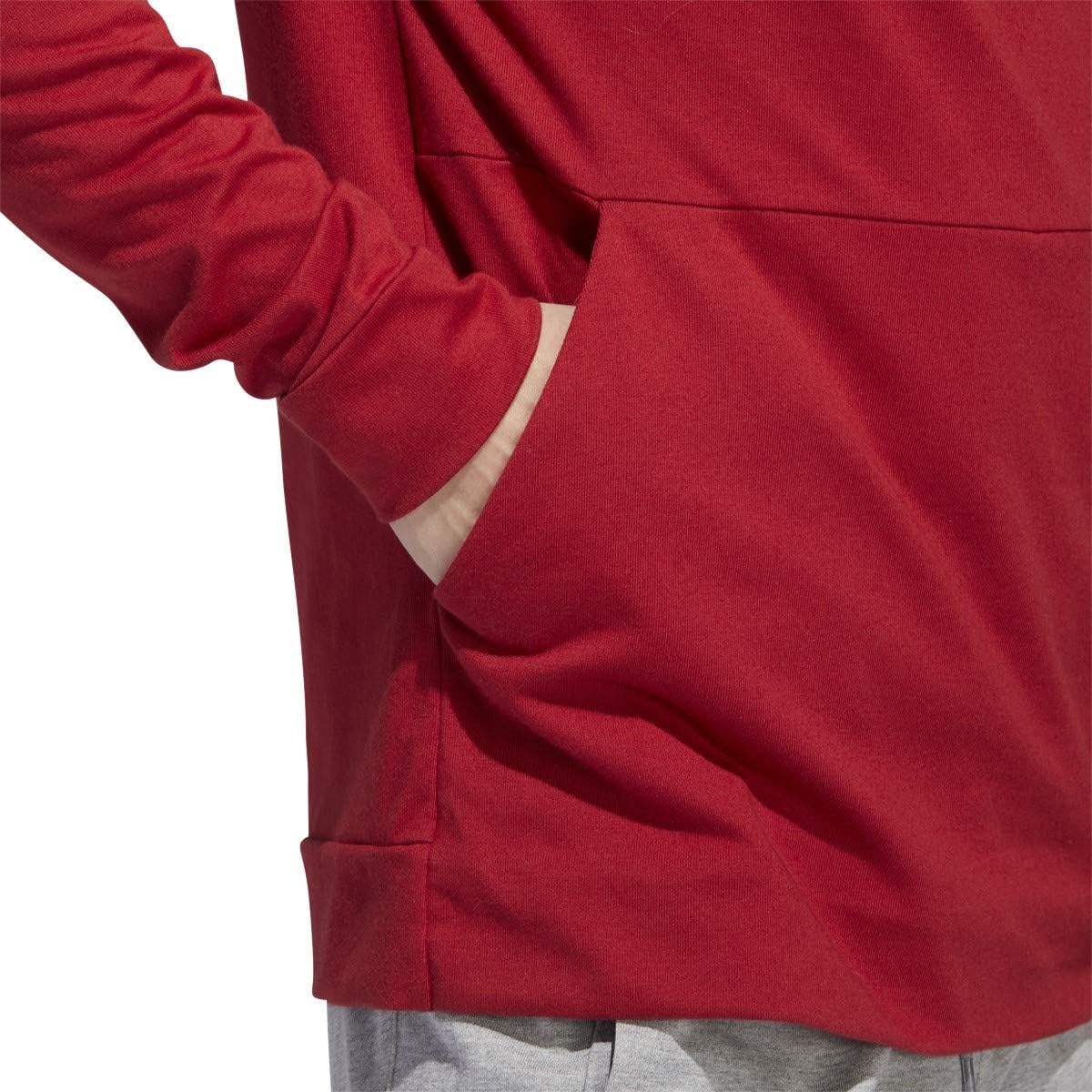 adidas Men's Essentials 3-Stripes Pullover Fleece Hooded Sweatshirt: Clothing