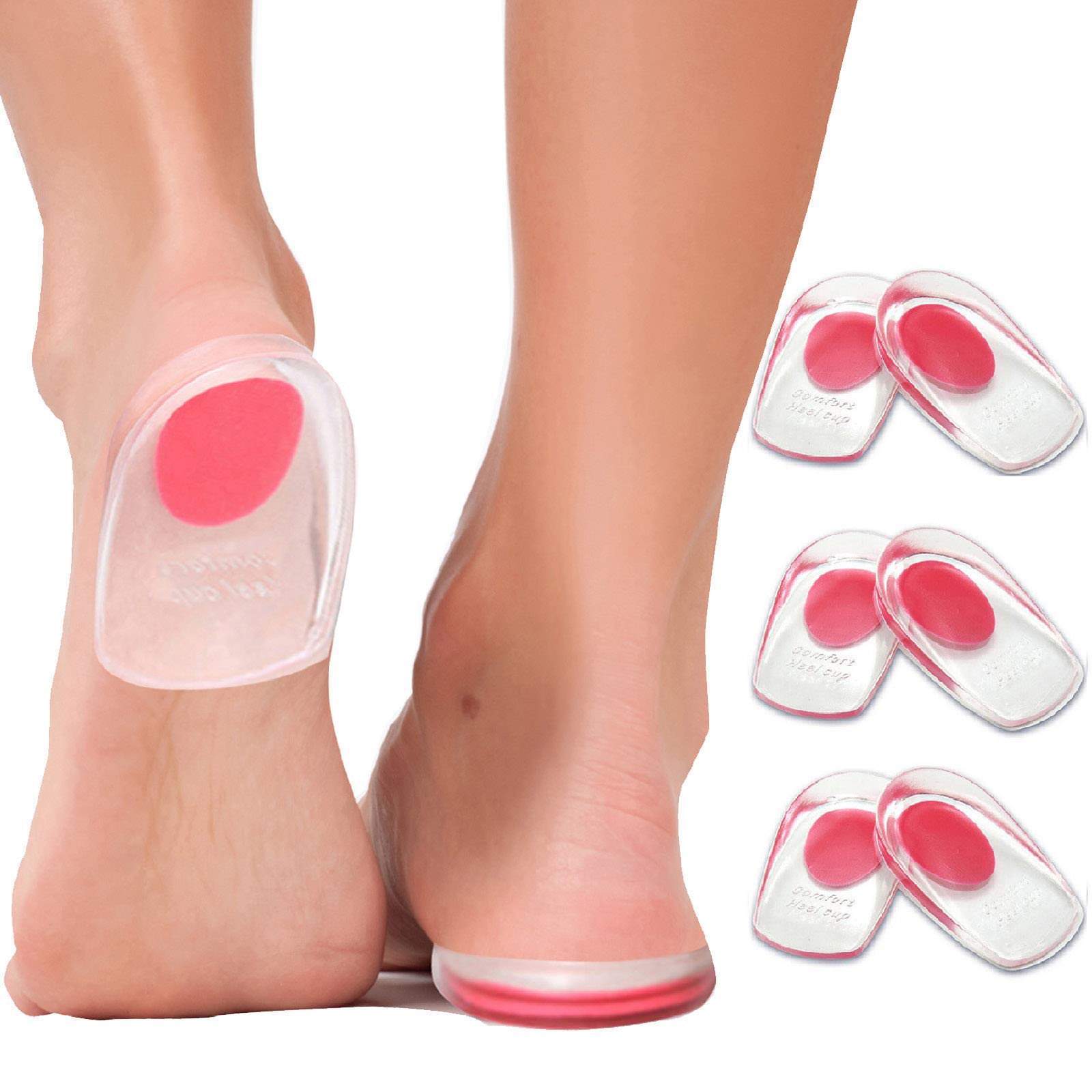 Buy Gel Heel Cups ar Fasciitis Inserts Silicone Heel Cup Pads for