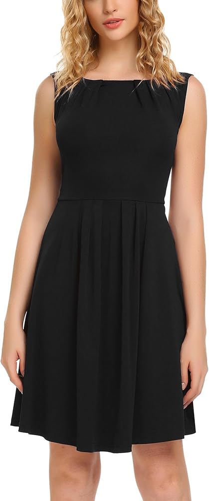 slimming little black dress