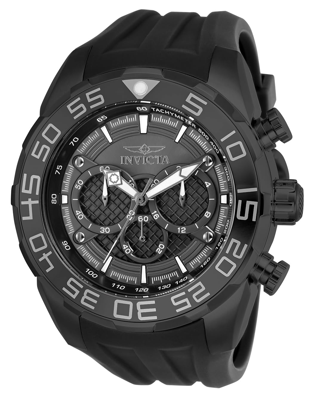 Invicta Speedway 26308 Men's Watch - Waterproof - Analogue - Quartz Movement - stainless steel with Black dial - 50mm