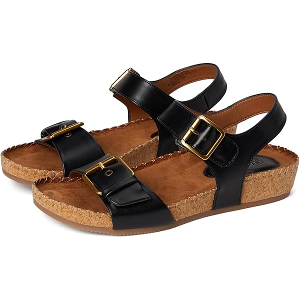 Amazon.com | Eurosoft Womens Vera Black 6 Medium | Platforms & Wedges