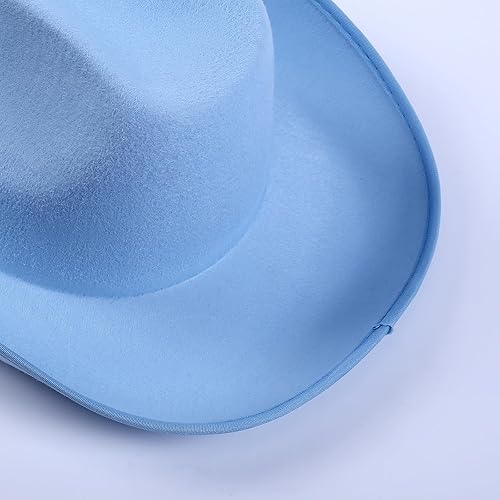 COLLECT PRESENT Felt Plain Cowboy Cowgirl Hat for Men, Women, and Teens  Western Cowboy Hat in Adult Sizes