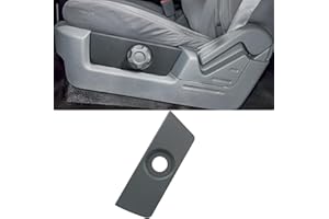 Adzfel 1PC Compatible with Ford F150 Seat Switch Trim Cover Panel 2011 2012 2013 2014, Front Left Driver Side Seat Panel Replacement Cover Replace for BL3Z14A706BB - Steel Grey