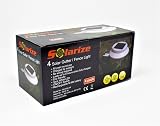 Solarize Set of 4 Solar Gutter Fence Lights White 12x12x6 cm view 4