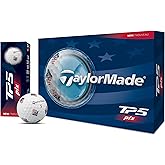 TaylorMade TP5 PIX USA Golf Balls, Better Visibility, 1 Dozen | Softest 5-Layer Tour Ball &amp; Advance Alignment Technology, Soft Feel, Highest Greenside Wedge Spin, Low Driver Spin Mid-Flight