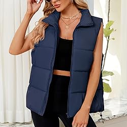 Century Star Nay Blue Puffer Vest for Women's