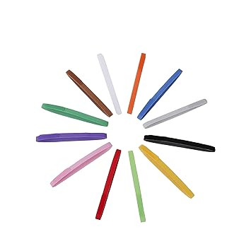 Futurekart Adjustable Reusable Puppy Identification ID Collars Pet Bands 12 in 1 Set (Multicolor)