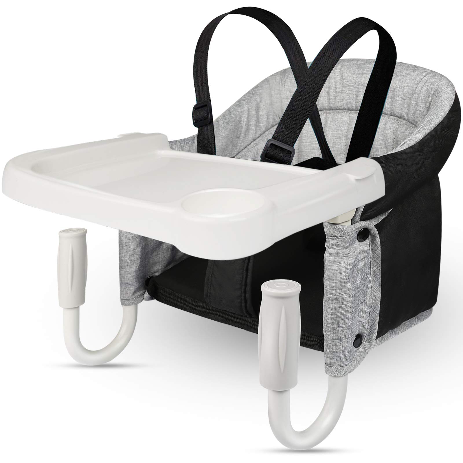 Photo 1 of TOONOON Fast Hook On Chair with Dining Tray, Fold-Flat Storage and Tight Fixing Clip Child Chair for Baby, Safe and High Load Design for Home and Travel