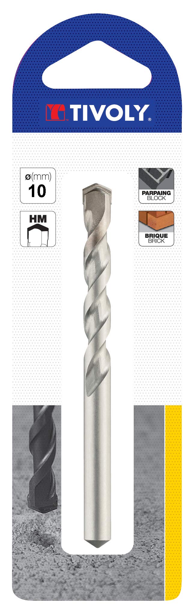 Tivoly Pro Concrete Drill Bit, Clear, 10900221300