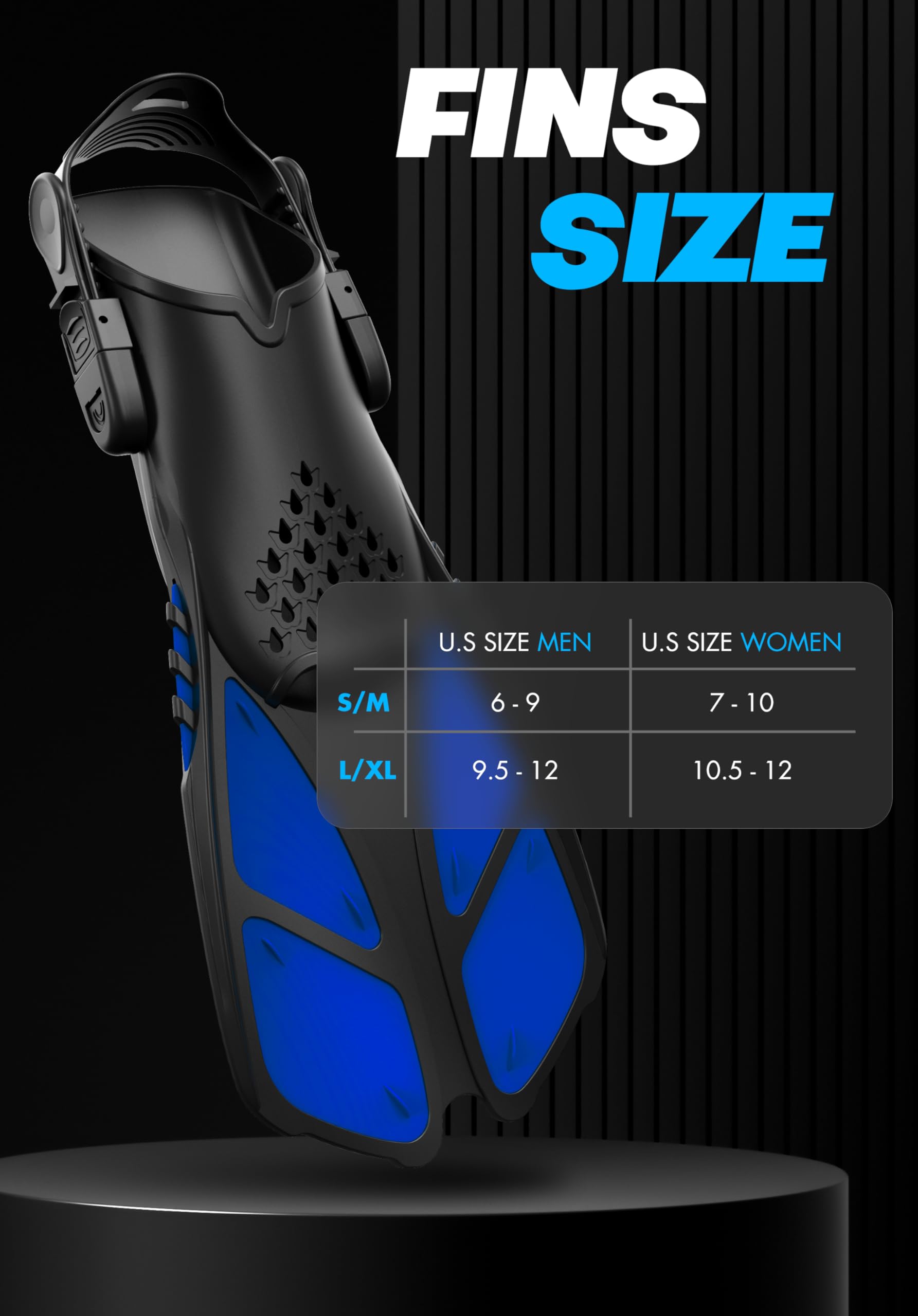 Snorkeling Gear for Adults with Fins - Full Face Snorkel Mask and Swim ...