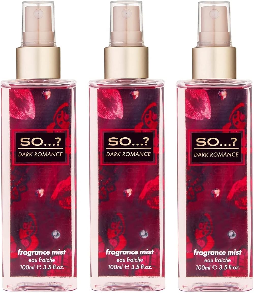 So...? Womens Dark Romance Fragrance Mist 100ml Bundle Pack of 3