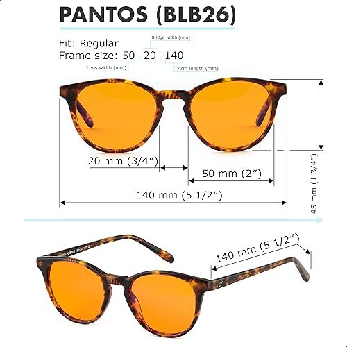 Orange Blue Light Blocking Glasses for Better Sleep Premium Acetate  Amber Orange Computer Migraine Gla