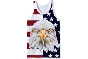 Goodstoworld Mens 3D Tank Top Novelty Graphic Breathable Quick Dry Sleeveless Beach Shirt S-4XL