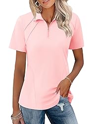 LOMON Womens Golf Tennis Shirts Collared Short
