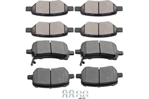 Ceramic Brake Pads Kits,SCITOO 8pcs Brakes Pads Set fit for 2008 for Chevy Cobalt, 04-12 for Chevy for Malibu,07-09 for Pontiac G5,06-10 for Pontiac G6,07-09 for Saturn Aura