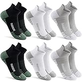 Ankle Compression Socks for Women and Men,Low Cut Compression Running Socks with Arch Support(6 Pairs)Best for Sports,Travel
