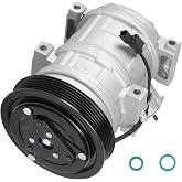 TadaMark AC Compressor Air Conditioner w/Clutch | 2008-2017 for Honda Odyssey 3.5L, Pilot 2009-2015 3.5L, Ridgeline 09-14, for Acura MDX 07-13 3.7L, ZDX 10-13, W/o Manifold