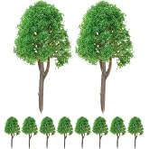 DOITOOL 20pcs 1 150 Model Trees N Scale Green Miniature Landscape Trees for Train Scenery Diorama Architectural Models Fairy House and Small Scale Home Decor