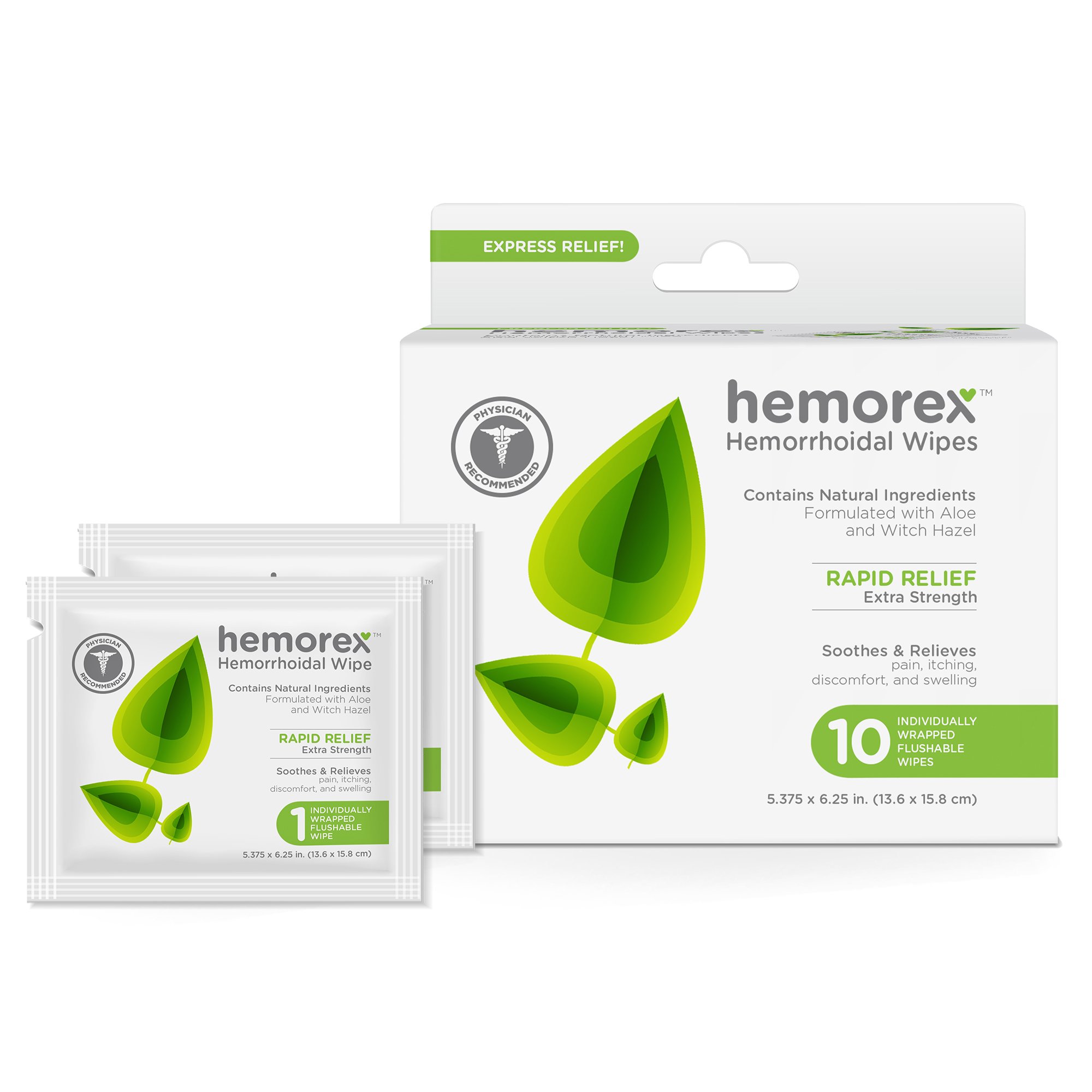 Hemorex Hemorrhoid Wipes Natural and Effective Treatment Rapid Relief