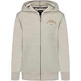 Lucky Brand boys Long Sleeve Fleece Full Zip Hoodie, Comfortable, Relaxed Fit With Front Pockets