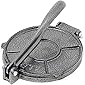 Alpha Living Tortilla Press and Pataconera 7.5 Inch Cast Iron Heavy Gauge Flour Corn Press 50421