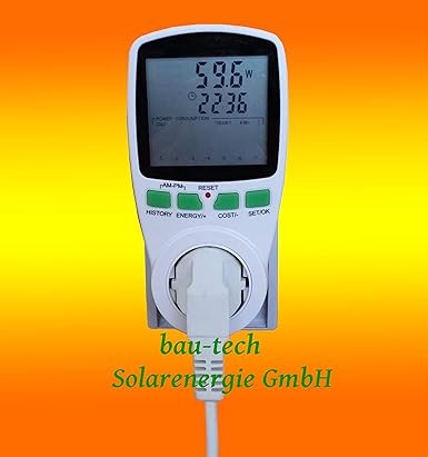 Strom - Energie - Messgerät für Wechselrichter, PV-Anlagen, Photovoltaikanlagen von bau-tech Solarenergie GmbH