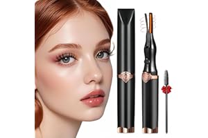 ACAVADO Heated Eyelash Curler, 2-in-1 Clip-Type Design, 3 Temperature Modes, USB Rechargeable Electric Eyelash Curler, Natural Curling 24H Long-Lasting Curl, Gift for Women & Girls, Black-AC