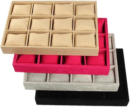 LuckyFine35 * 24 * 3cm 12 Cuadricula grande Caja /Organizador